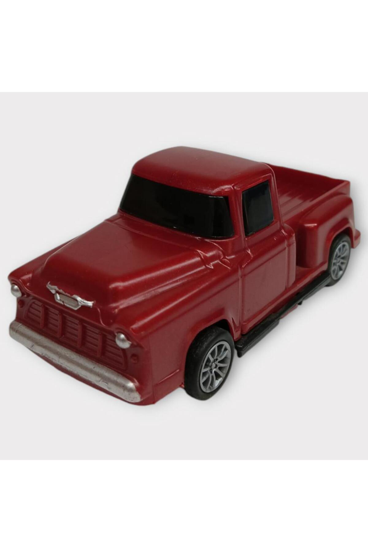 Bayraktar Plastik Çek Bırak Arabalar 10 Cm - Kırmızı Pick-Up