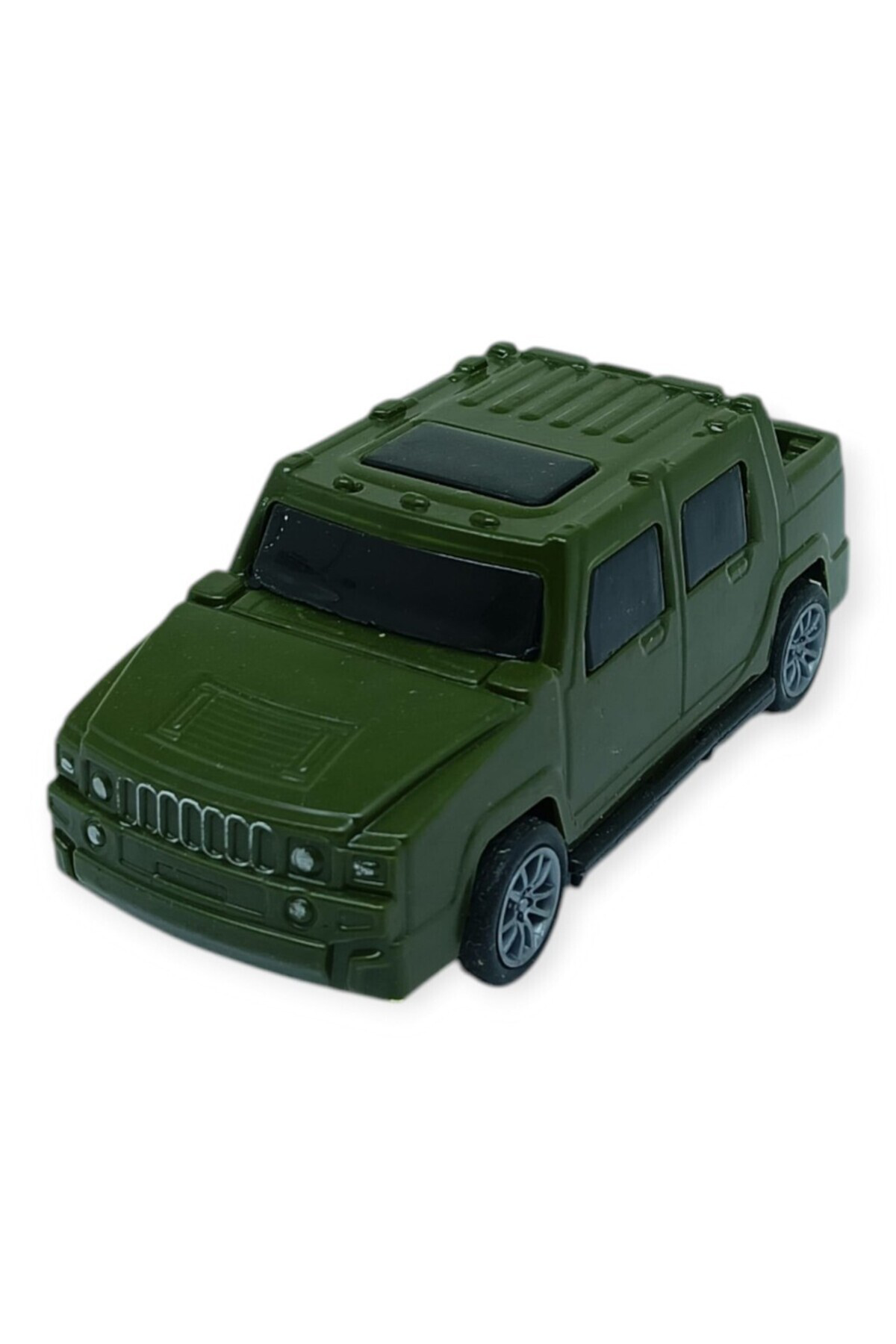 Çek Bırak Arabalar 10 Cm - Yeşil Çift Kabin Pick-Up (Lisinya)