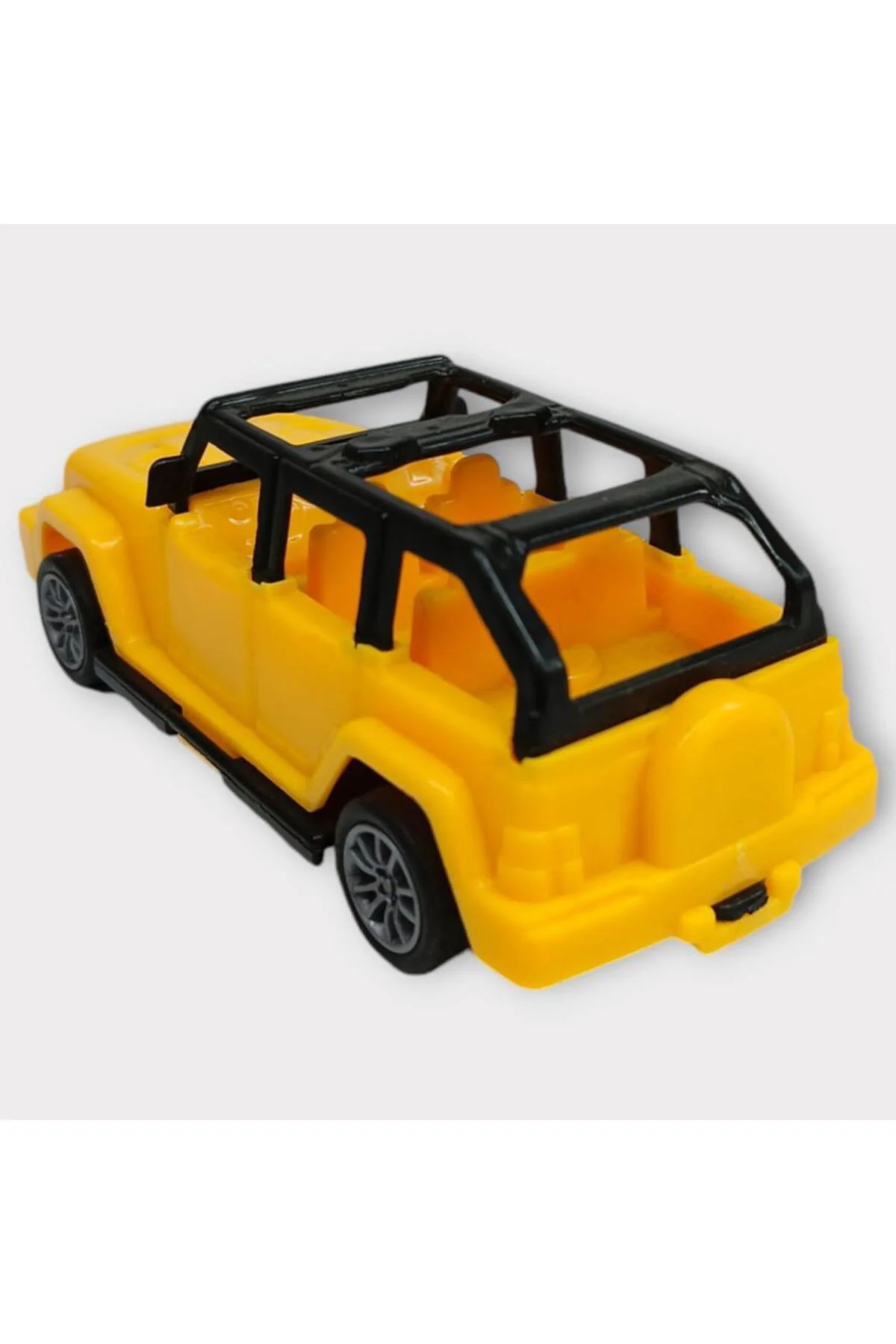 Çek Bırak Arabalar 10 Cm - Sarı Jeep (Lisinya)