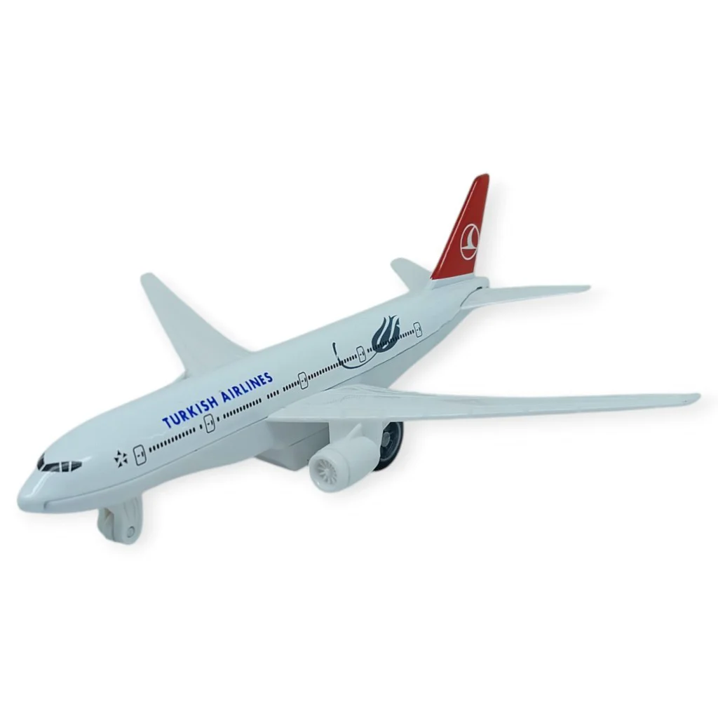 Çek Bırak Işıklı Sesli Yolcu Uçak 15 Cm - 777-2 - 1 ADET