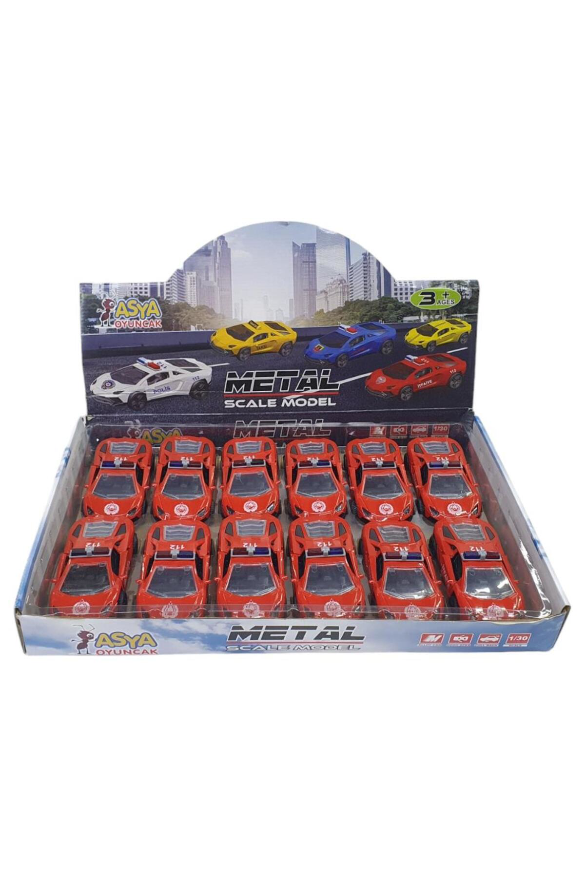 Astra Market Çek Bırak Metal Araba Lamborgini - İtfaiye