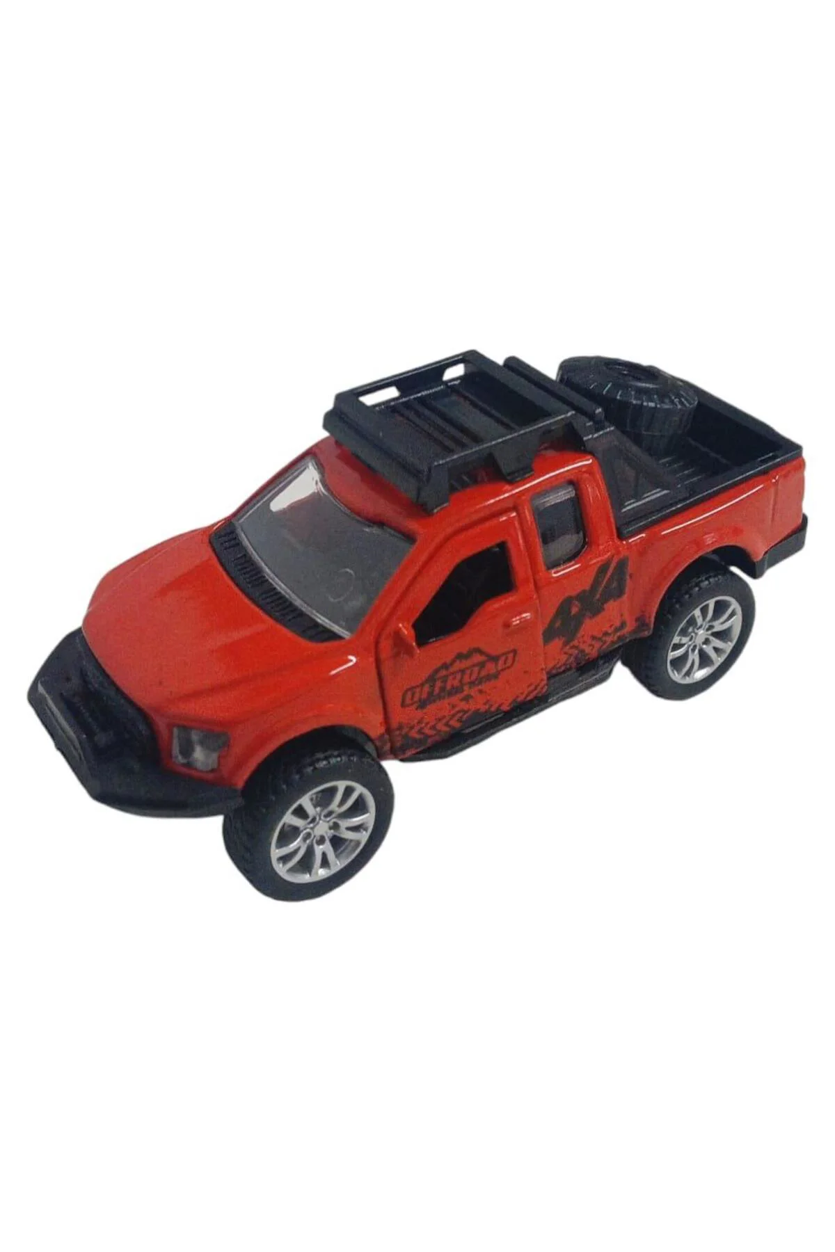 Çek Bırak Metal Arazi Aracı 13 cm - Kırmızı (Lisinya)