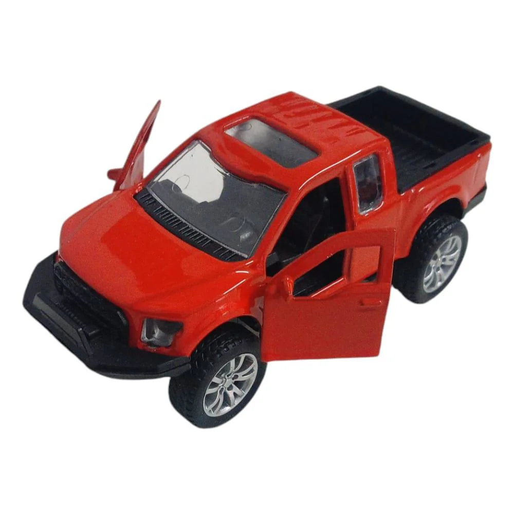 Çek Bırak Metal Arazi Aracı 13 cm - Kırmızı - 1 ADET