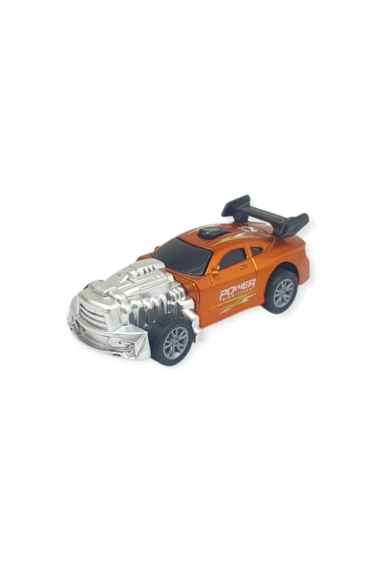 Çek Bırak Metal Küçük Arabalar 8 cm - SH40031 - Turuncu (Lisinya)