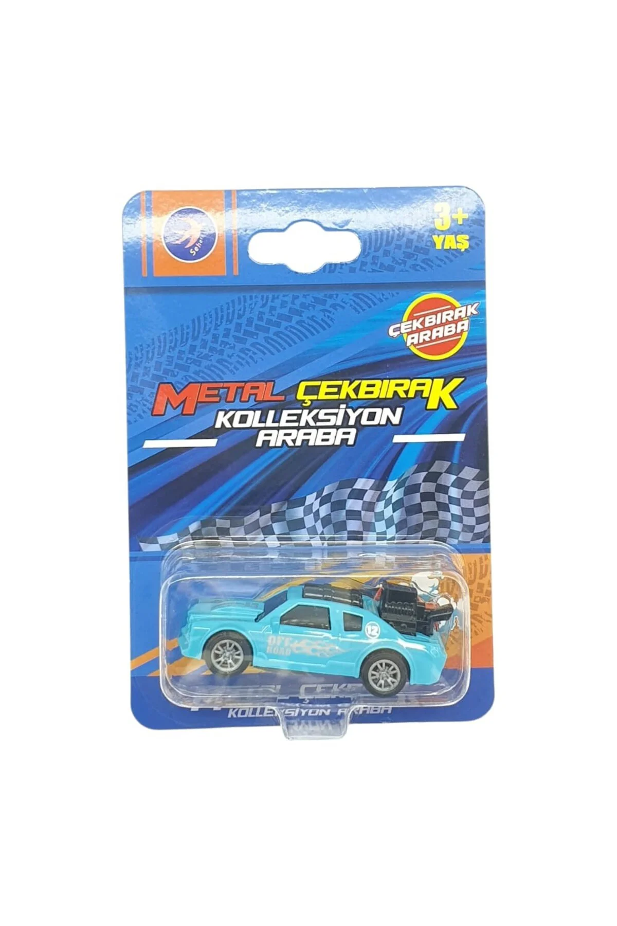 Çek Bırak Metal Küçük Arabalar 8 cm - SH40031 - Turkuaz (Lisinya)