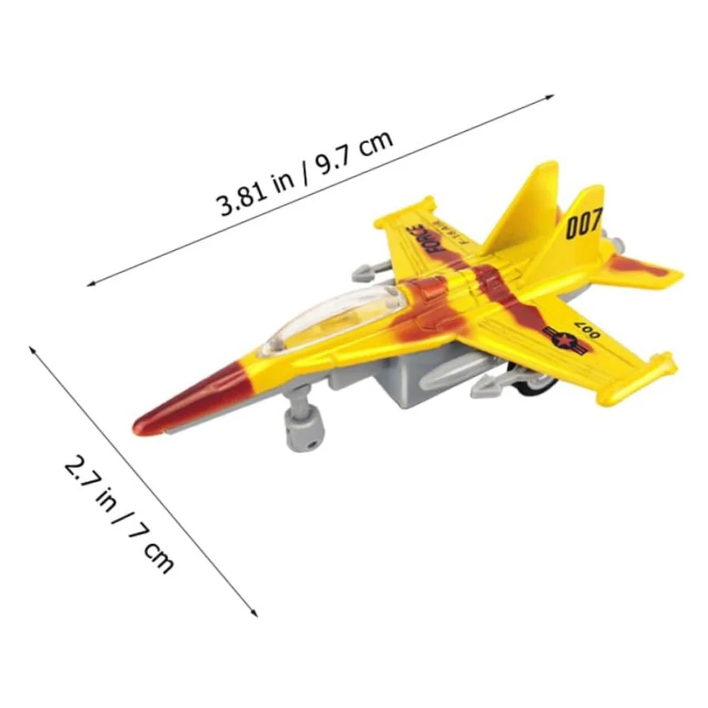 Çek Bırak Mini Metal Uçak - Sarı - 1 ADET Çek Bırak Mini Metal Uçak - Sarı - 1 ADET