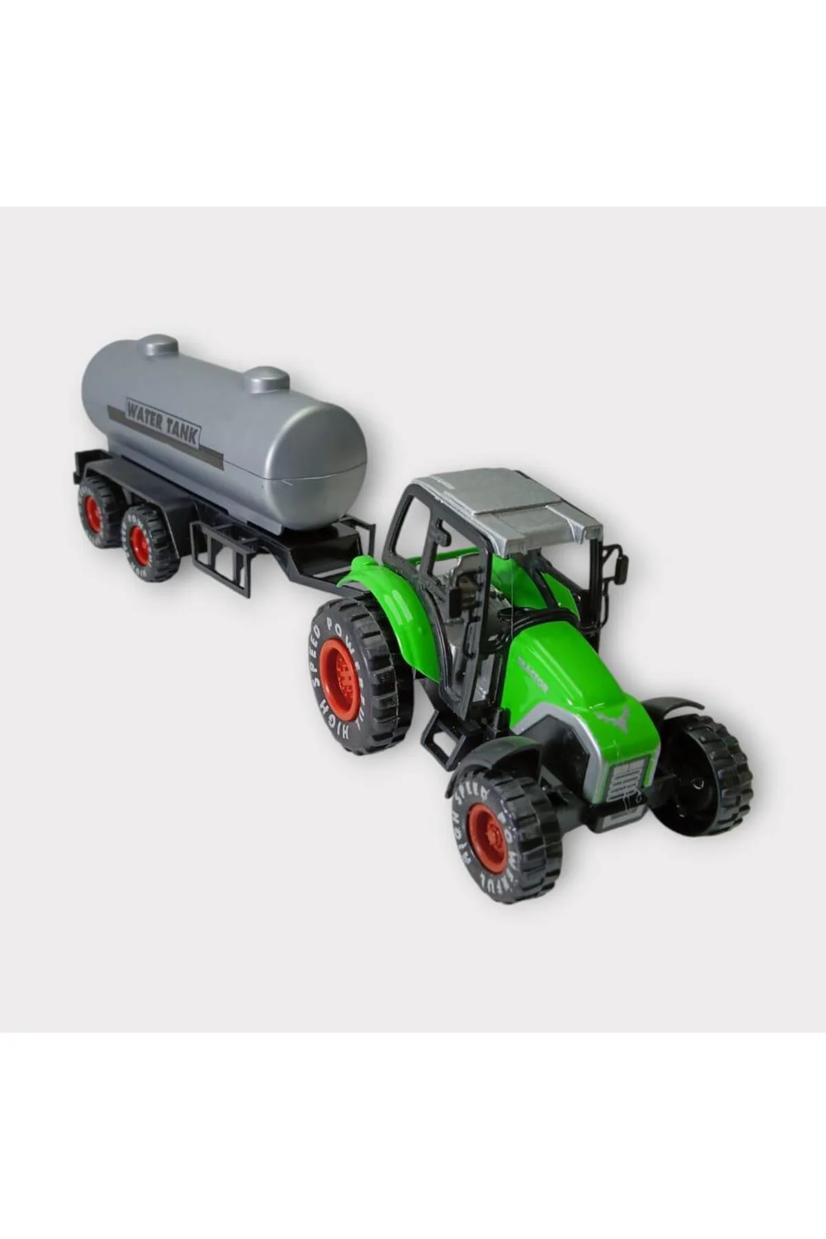Çek Bırak Römorklu Traktör 25Cm - Yeşil Su Tankı (Lisinya)