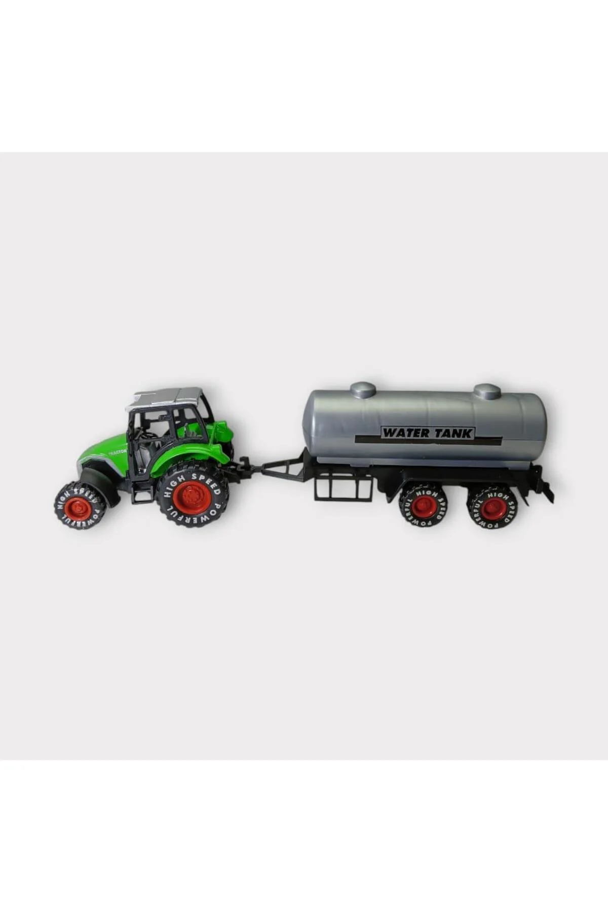 Çek Bırak Römorklu Traktör 25Cm - Yeşil Su Tankı (Lisinya)