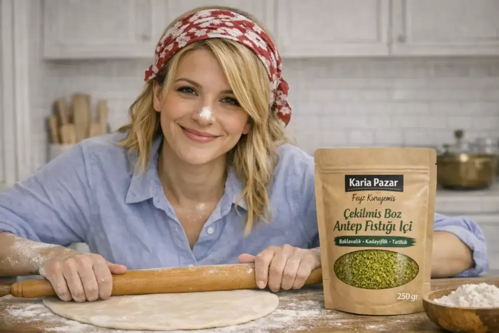 Çekilmiş Boz Antep Fıstığı İçi Baklavalık Kadayıflık Tatlılık 250