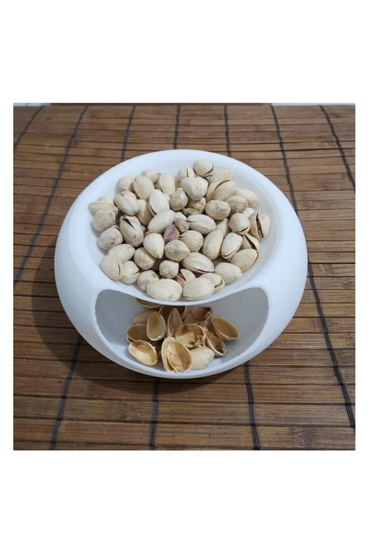 Çekirdek Tabağı Çöp Hazneli Çerez Tabağı