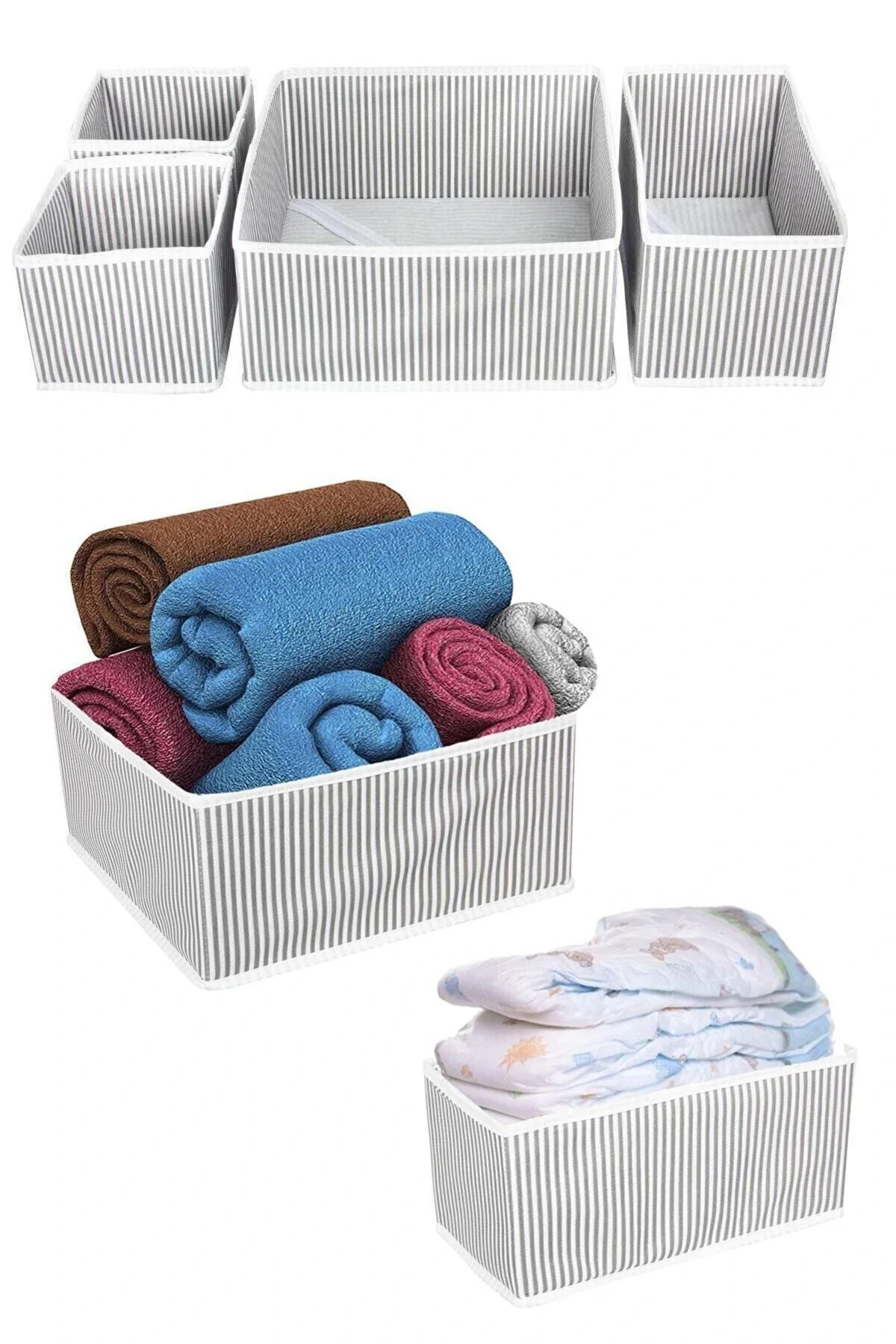 Çekmece Düzenleme Kutu Seti Organizer 4Lü Set Çekmece Düzenleme Kutu Seti Organizer 4Lü Set - Görsel 3