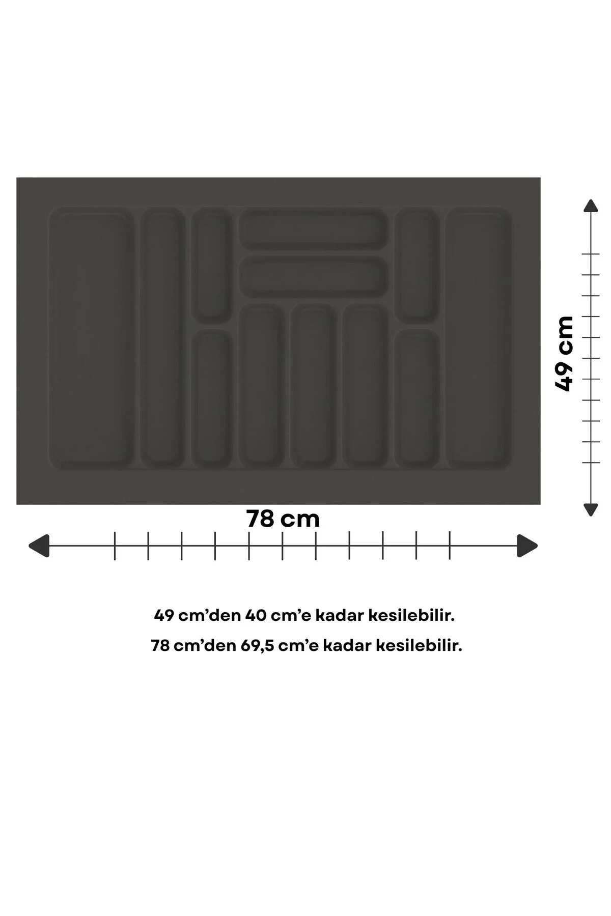 Çekmece İçi Kaşıklık, Düzenleyici, Organizatör 78 CM X 49 CM Çekmece İçi Kaşıklık, Düzenleyici, Organizatör 78 CM X 49 CM