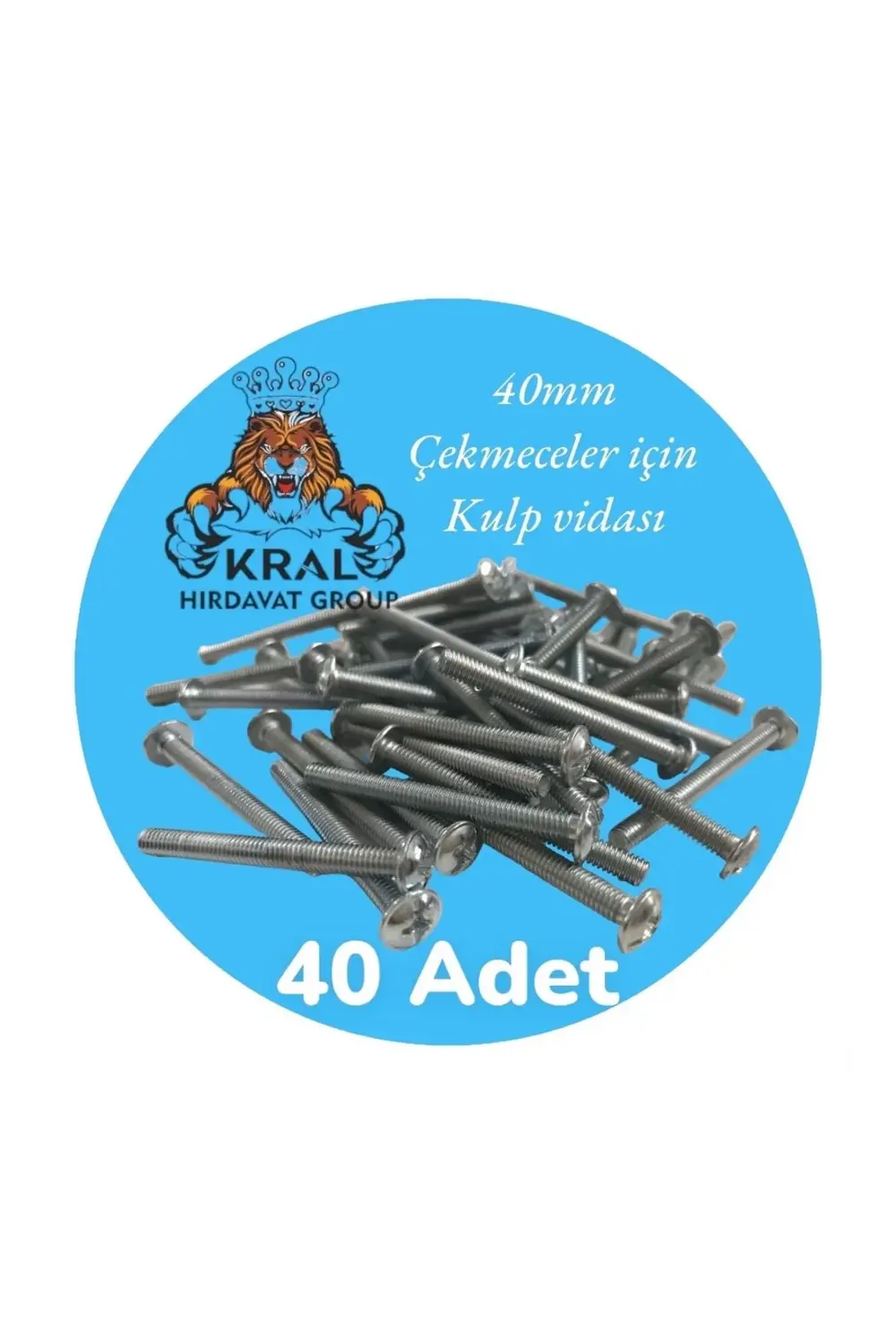 Çekmece İçin Kulp Vidası 40mm Ölçüde