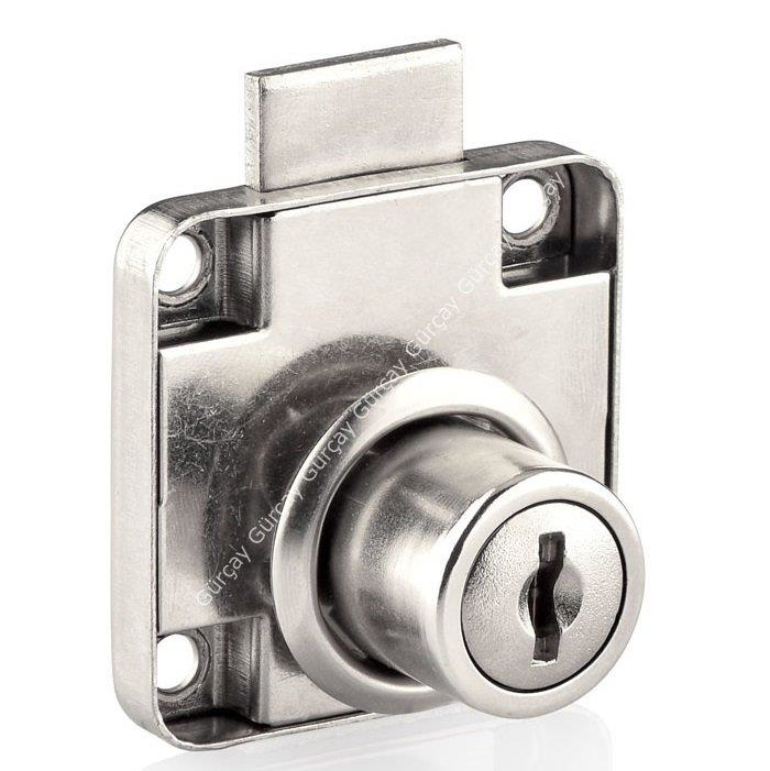 Çekmece Kapak Kilidi Kare 22mm