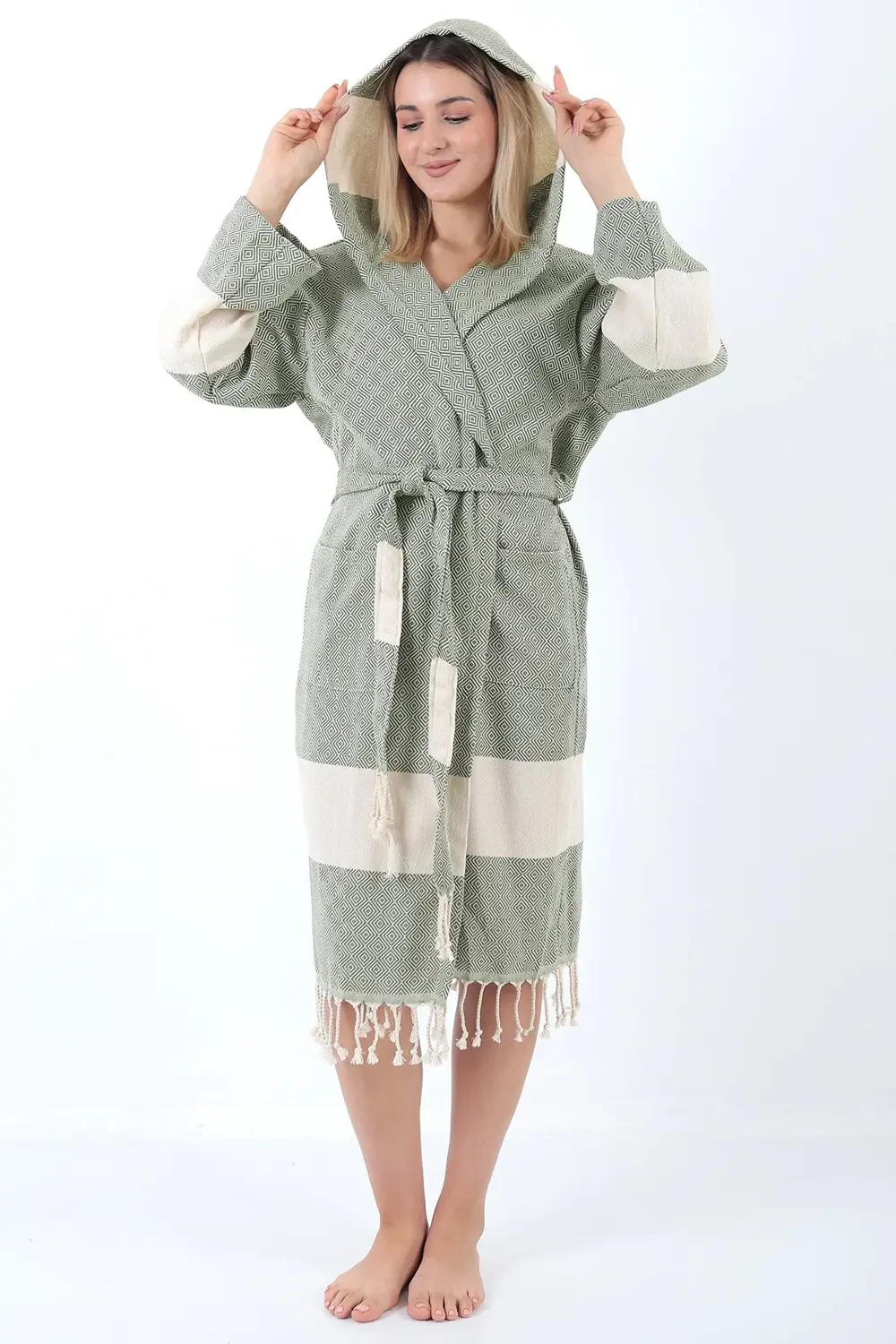 Celena Peştamal Bornoz Haki