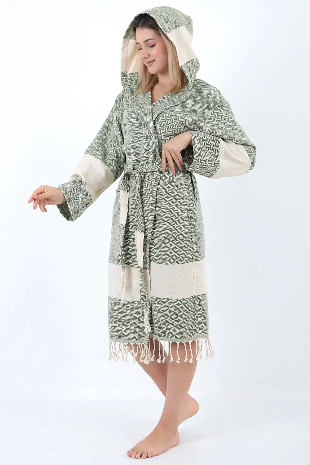 Celena Peştamal Bornoz Haki