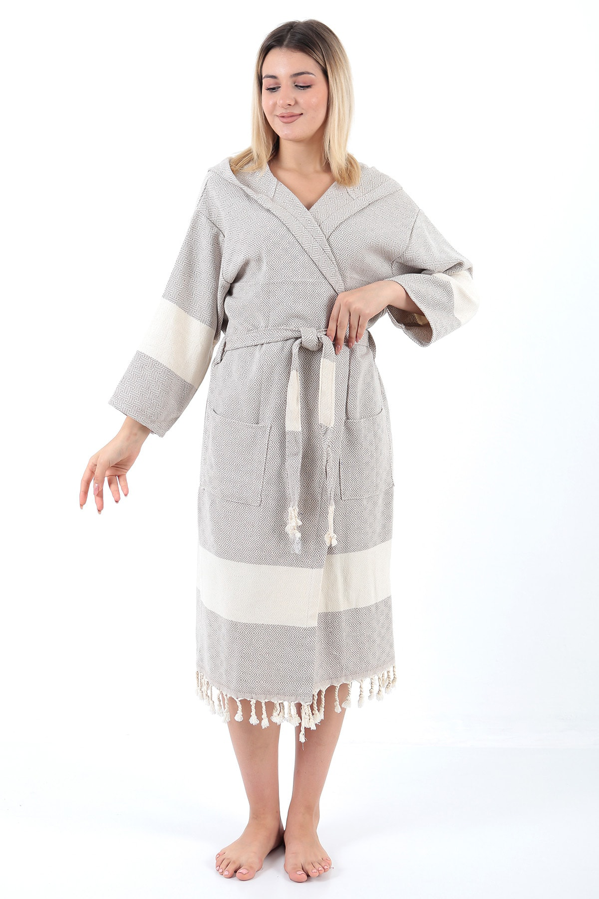 Buldan Concept Celena Peştamal Bornoz Gri