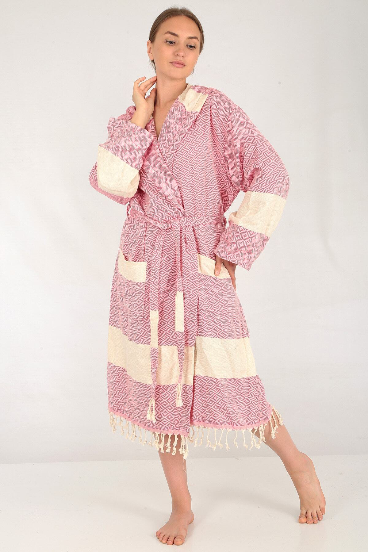 Buldan Concept Celena Peştamal Bornoz Pembe