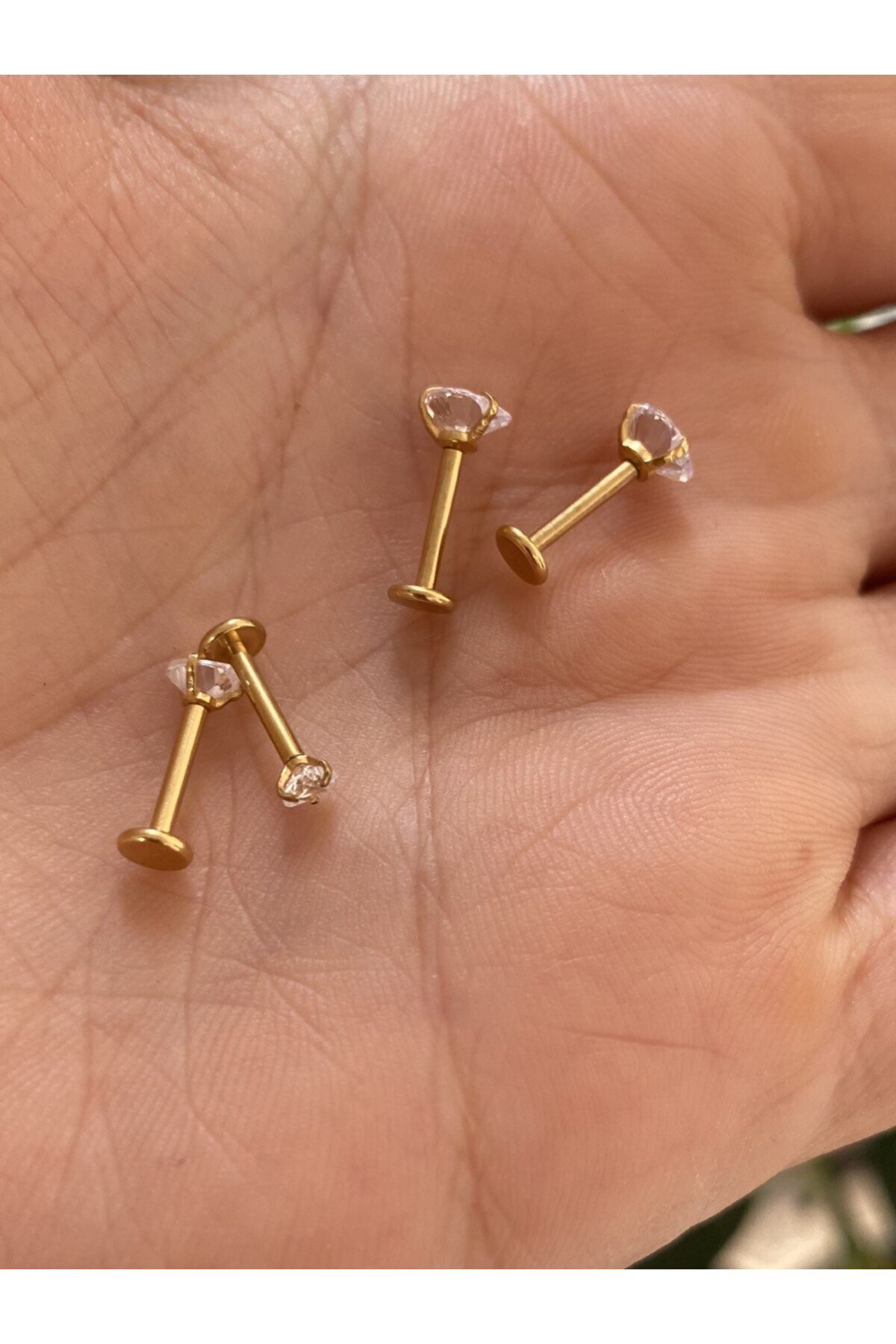 çelik 1 adet zirkon kalp model tragus helix conch forwardhelix kı