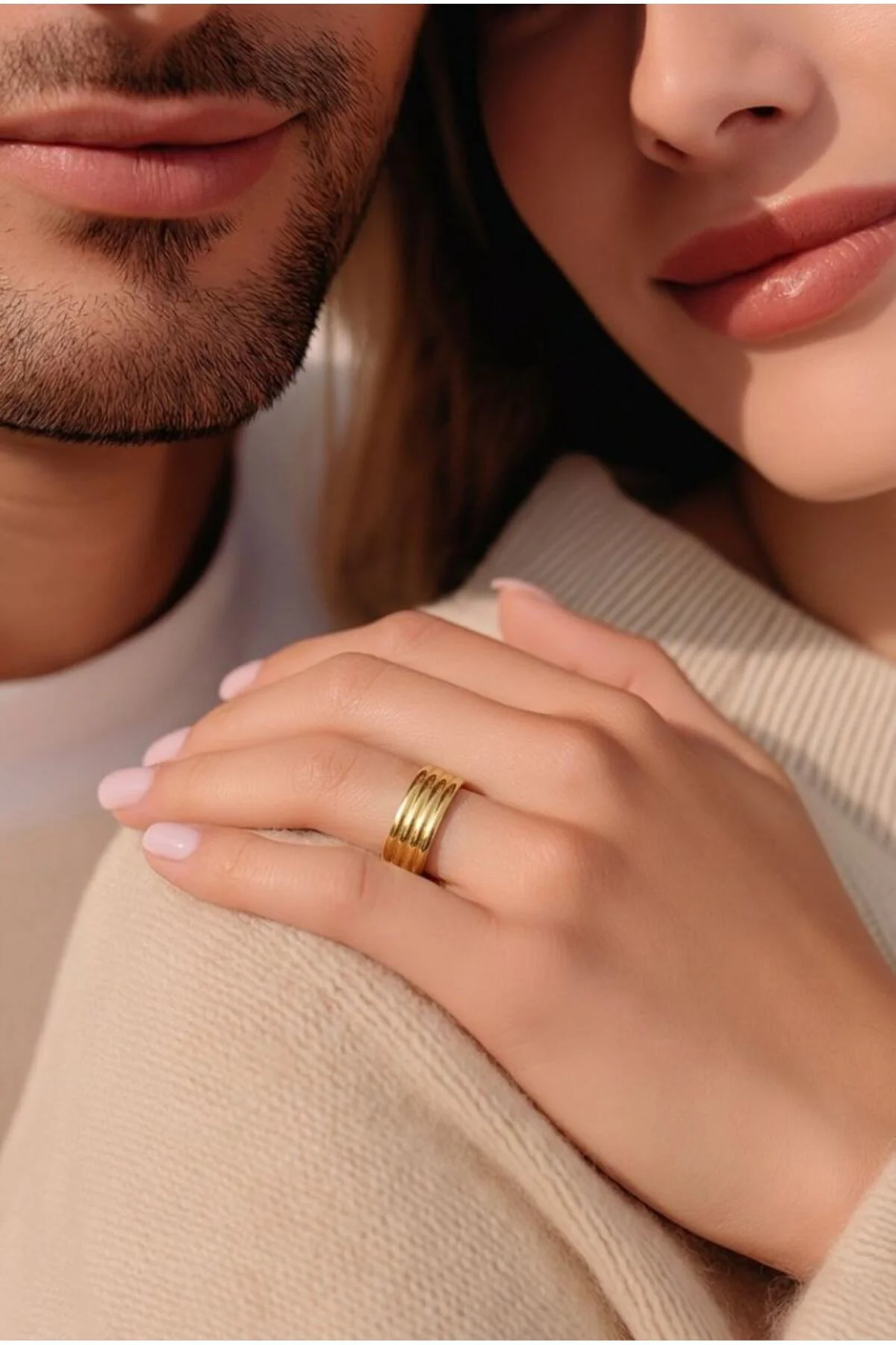 Çelik 19 Numara Unısex Alyans Yüzük