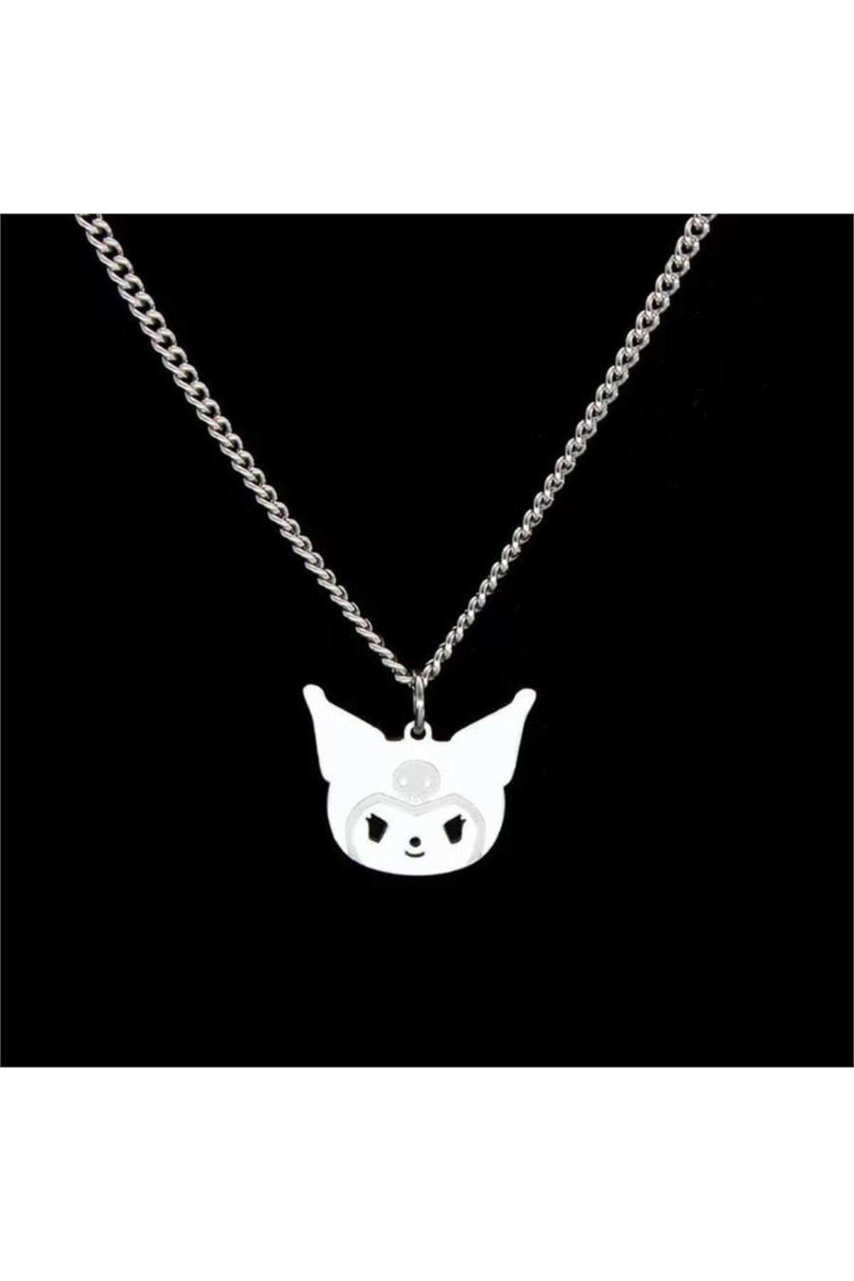 Çelik Anime Harajuku Kuromi Kolye