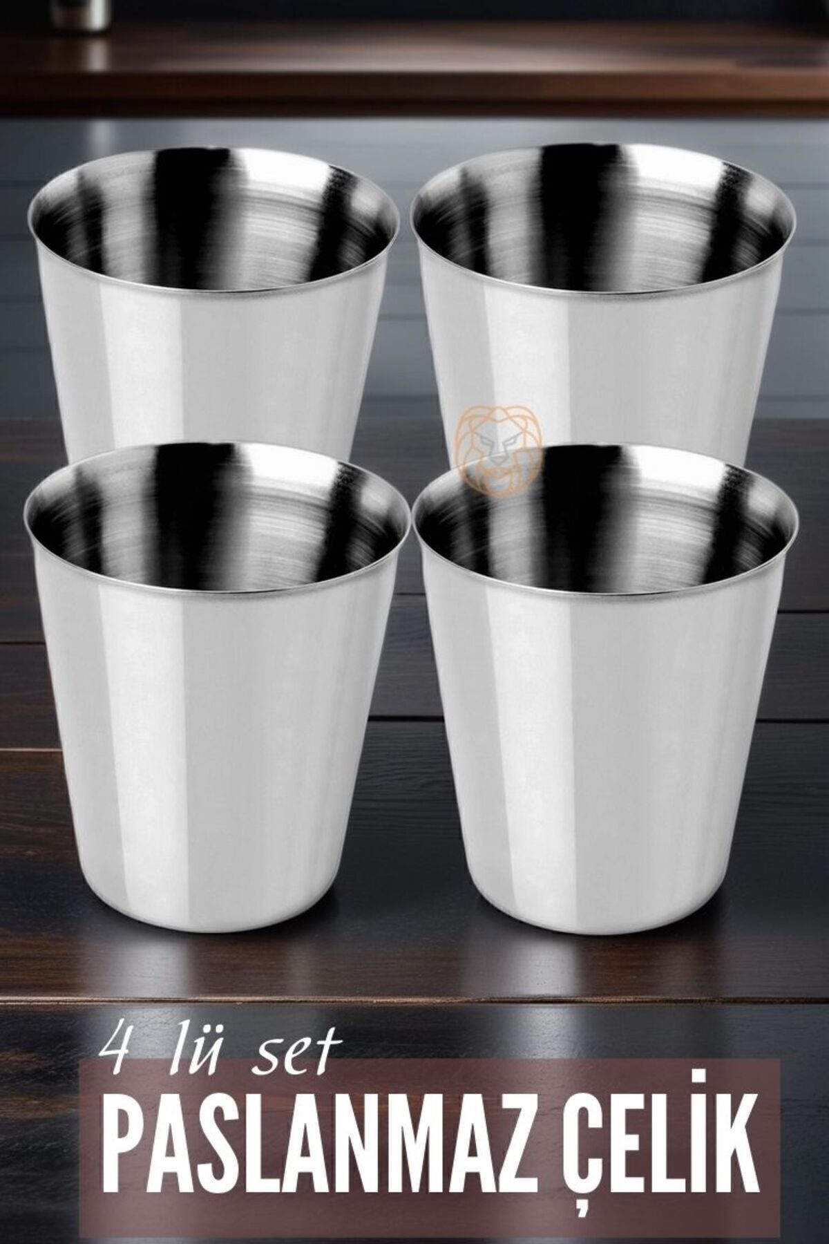 Çelik Bardak Seti 4 Adet Fazio Giacinto Design