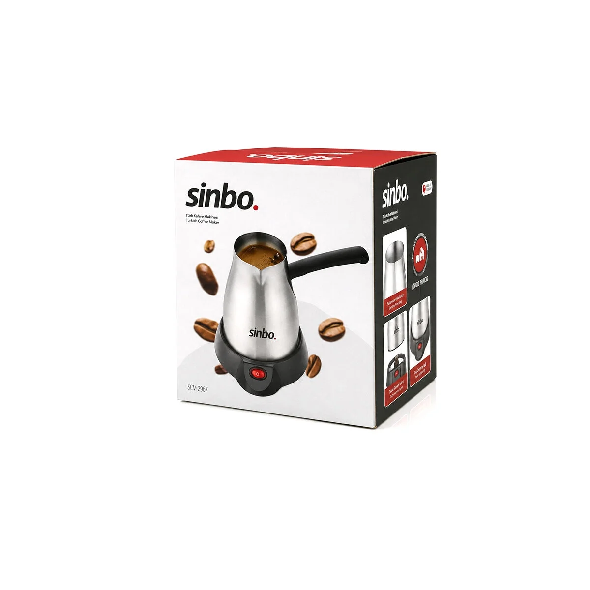 Çelik Elektrikli Cezve Türk Kahve Makinesi - 5fincan=400ml 360° Kablosuz Kullanım Katlanır Kulp 700w Scm-2967 Bx40 Fiyatı, Yorumları ve Özellikleri