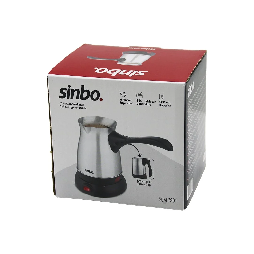 Çelik Elektrikli Cezve Türk Kahve Makinesi - 6fincan=500ml 360 Derece Kablosuz Kullanım Katlanır Kulp 600w Scm-2991 Bx40 Fiyatı, Yorumları ve Özellikleri
