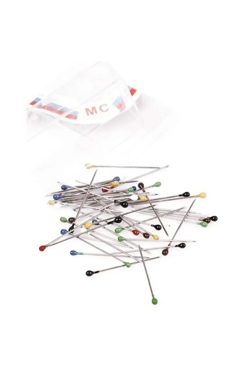 Çelik Eşarp Şal Iğnesi 250 Adet Toplu Iğne 28mm Paslanmaz Mineli