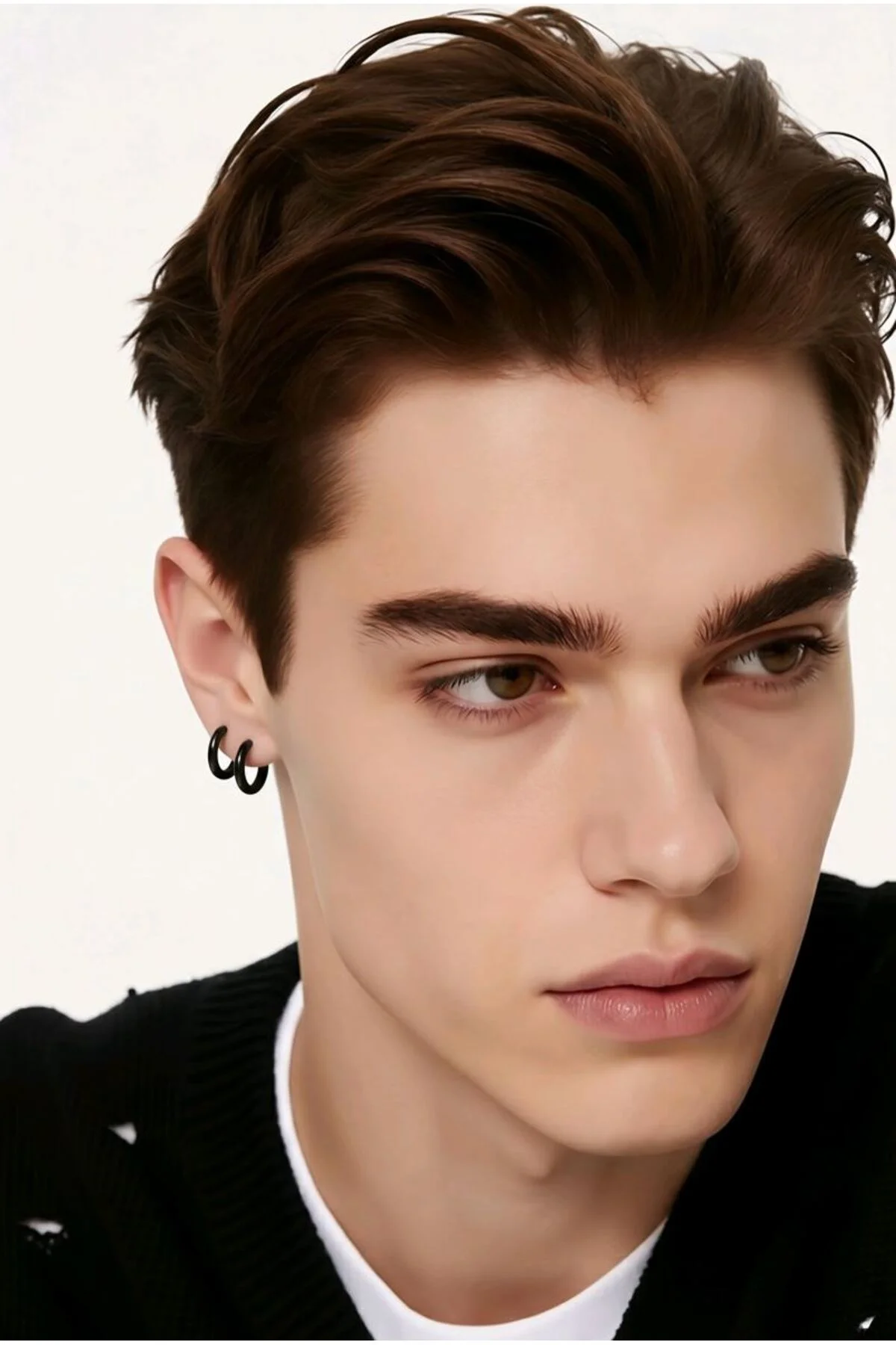 Çelik Figürlü Unisex 18 mm Küpe 2 adet