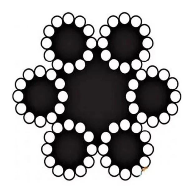Çelik Halat 6 mm 10 Metre (6X12+7 K.ÖZ)