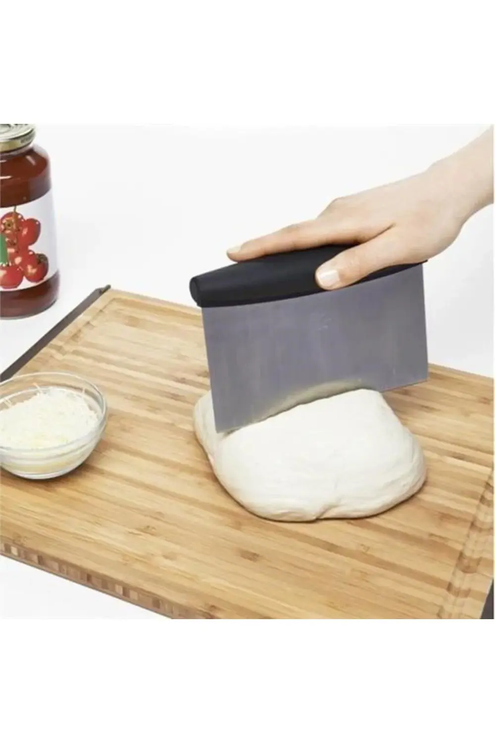 ® Çelik Hamur Kesici Kazıyıcı Pasta Kek Dekorasyon Spatula Aleti