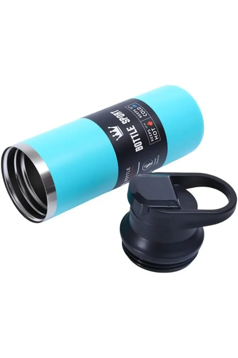 Çelik İçli Termos 500 Ml Siyah Skm018 395519