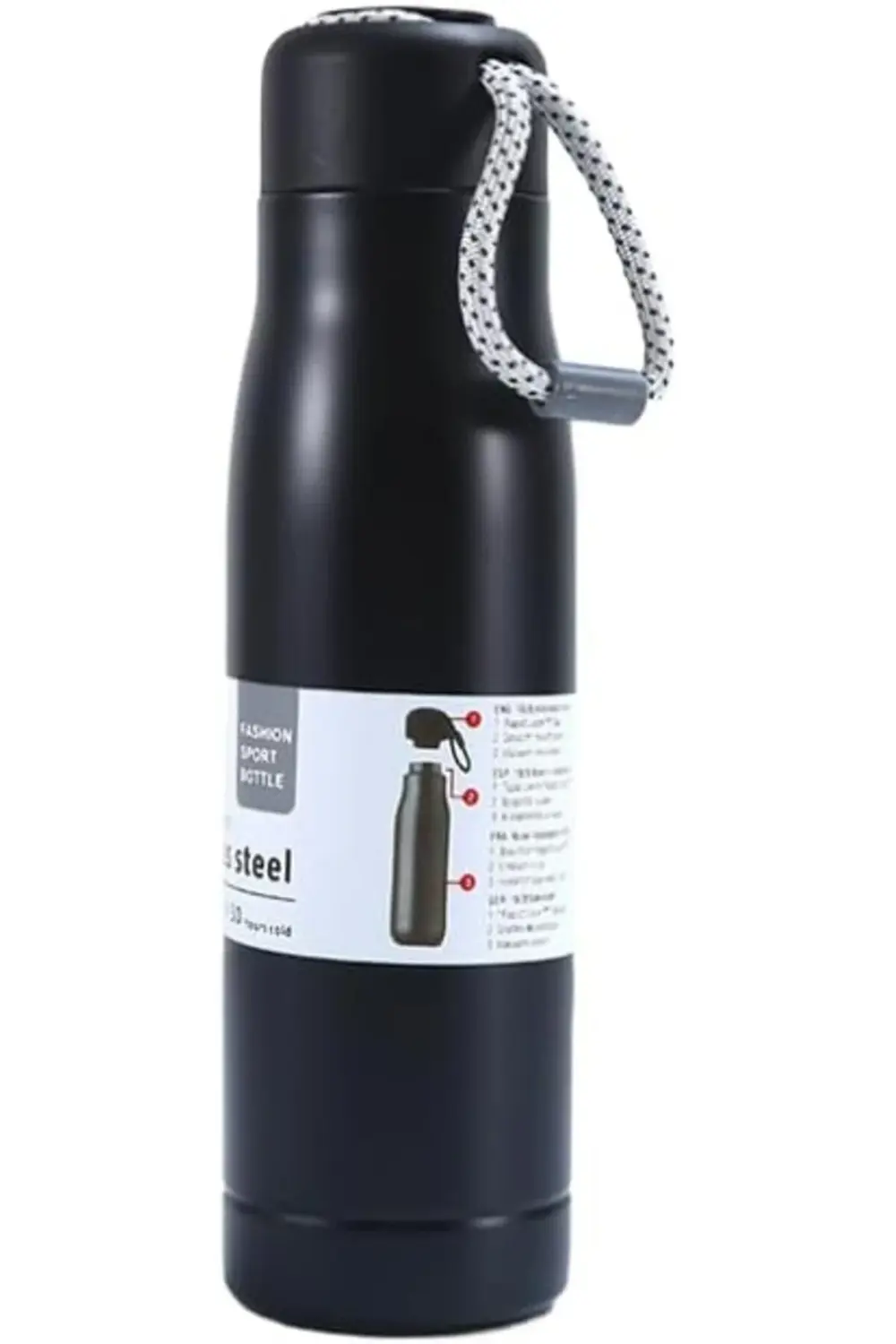 Çelik İçli Termos 550 Ml Siyah Skm015 395519