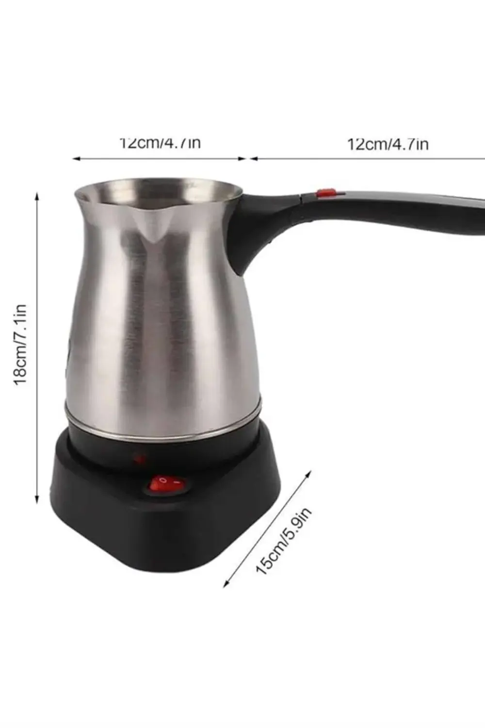 Çelik Kahve Makinesi Cezve 800 Watt Paslanmaz Çelik Türk Kahvesi