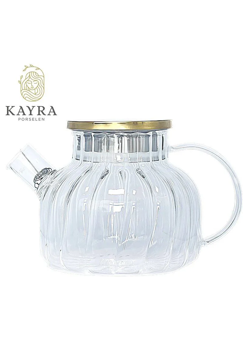 Çelik Kapaklı Borosilikat Dilimli Süzgeçli Cam Demlik 1000 ml - Bitki Çayı Demlemek İçin İdeal Fiyatı, Yorumları ve Özellikleri