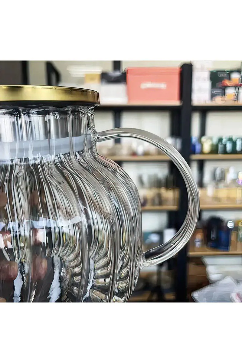Çelik Kapaklı Borosilikat Dilimli Süzgeçli Cam Demlik 1000 ml - Bitki Çayı Demlemek İçin İdeal Fiyatı, Yorumları ve Özellikleri
