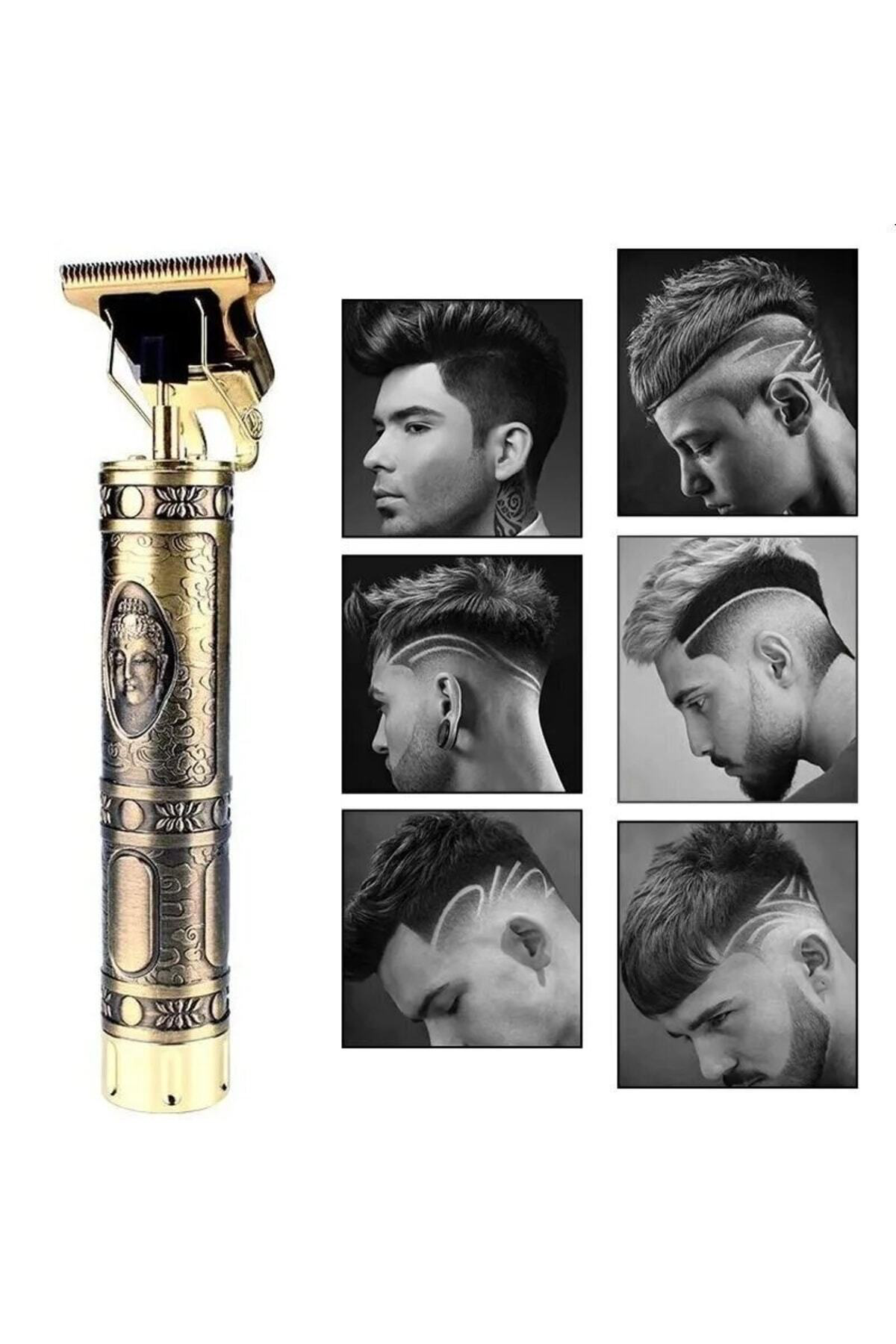 Çelik Kasa Profesyonel T-bıçak Saç, Sakal, Ense, Çizim Ve Lazer E