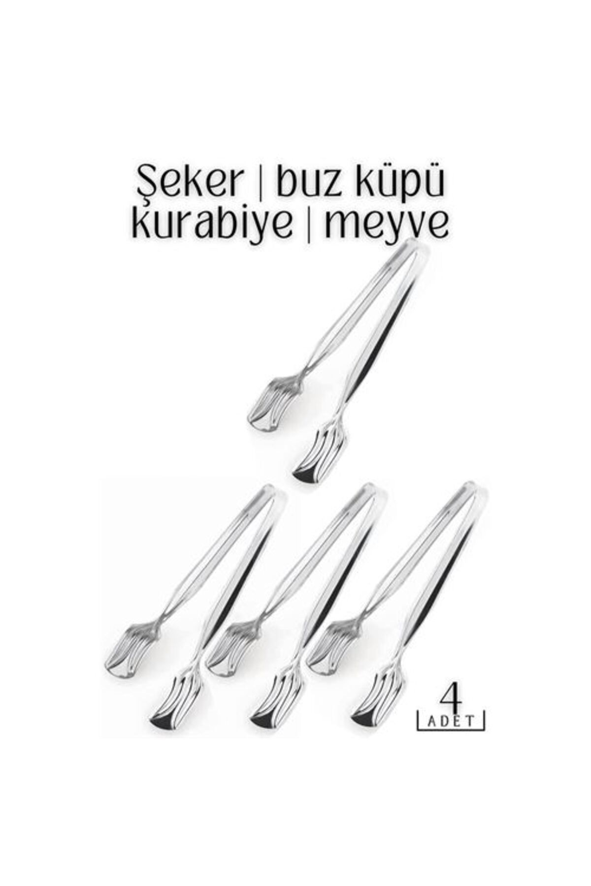 Modacar Çelik Mini Maşa Zazzeri Design 4 Lü Paket