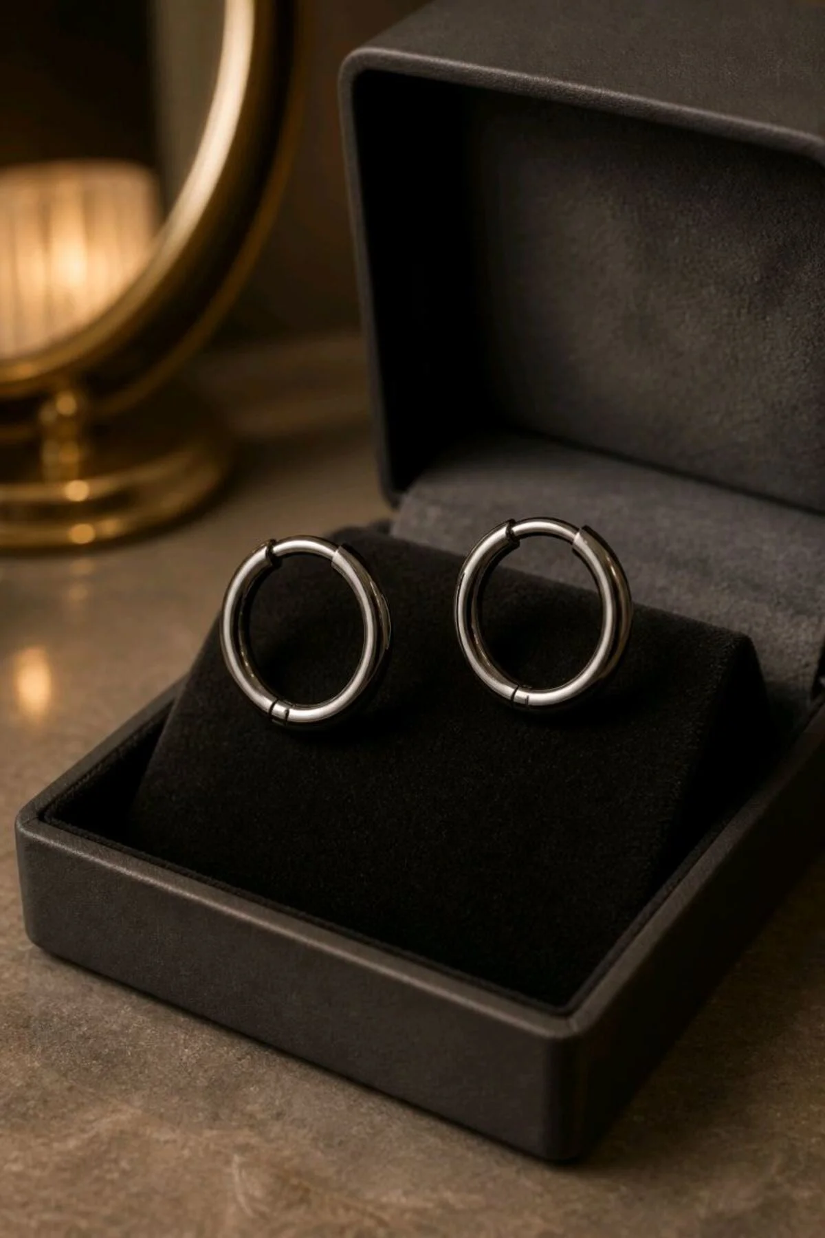 Çelik Renk 15mm Tragus Pirsıng