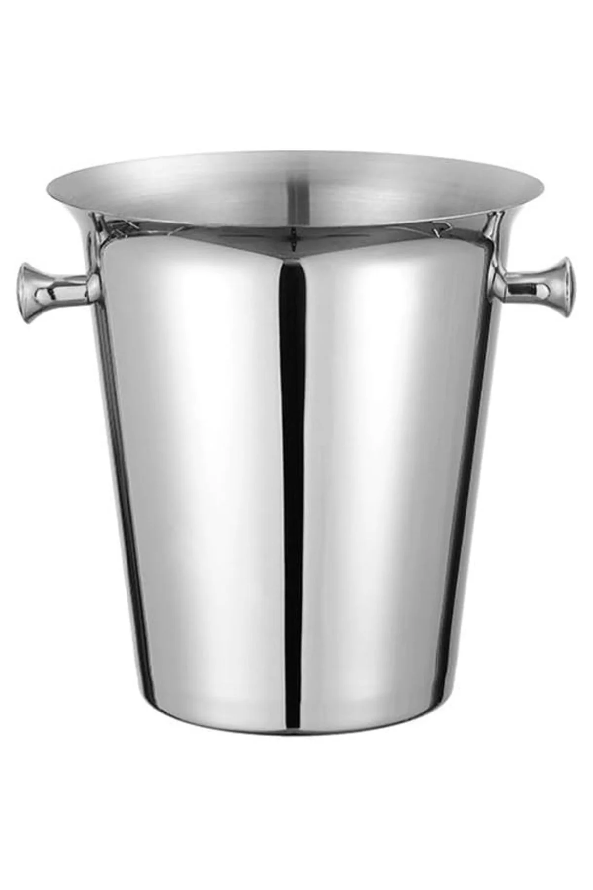 Çelik Şampanya Kovası 5,5 L Kulplu Buz Kovası Buzluk cin926