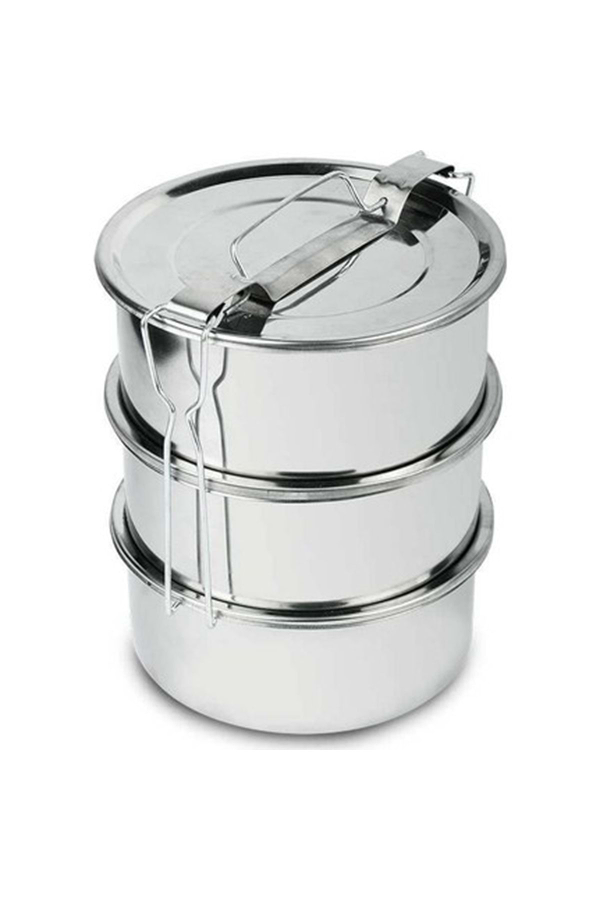 Özel Çelik Çelik Sefertasi 3 Lü 13.5 Cm