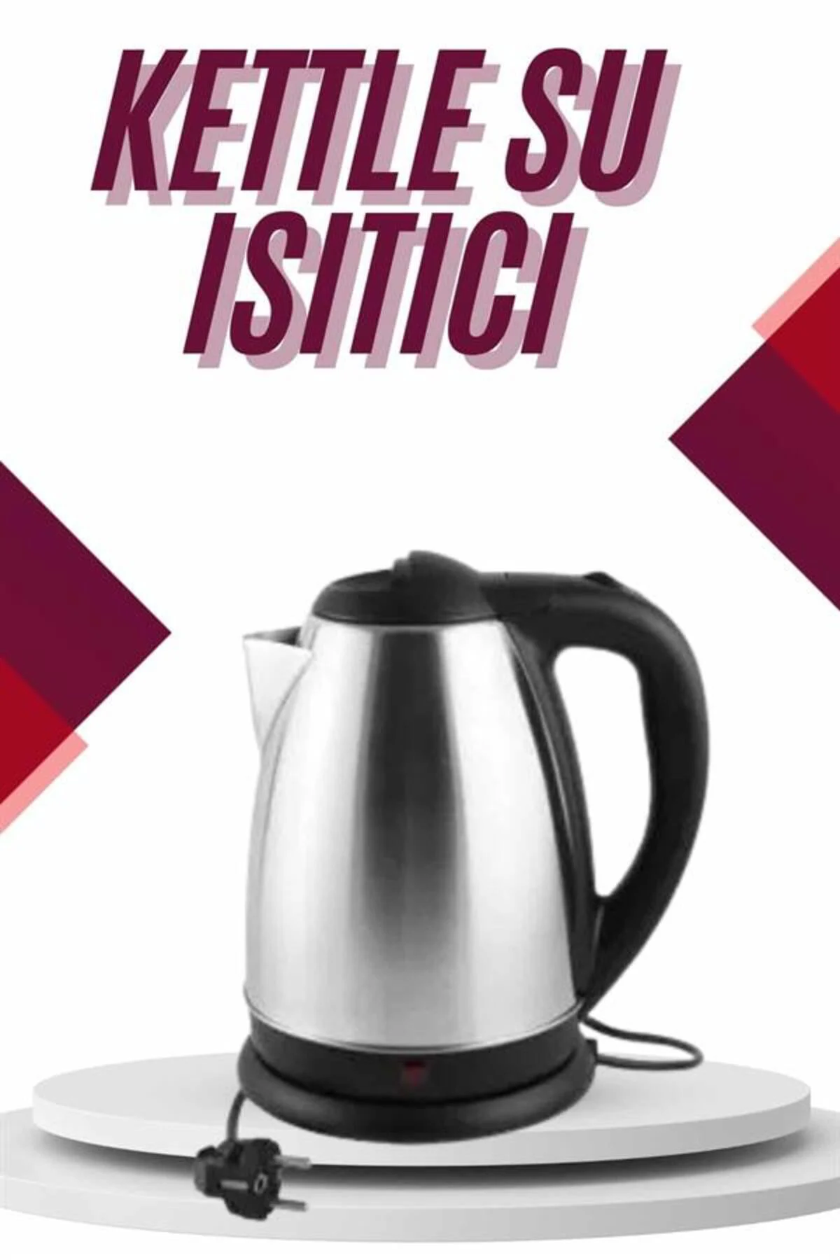 Çelik Su Isıtıcı Kettle Dayanıklı Paslanmaz Çelik Uzun Ömürlü - L