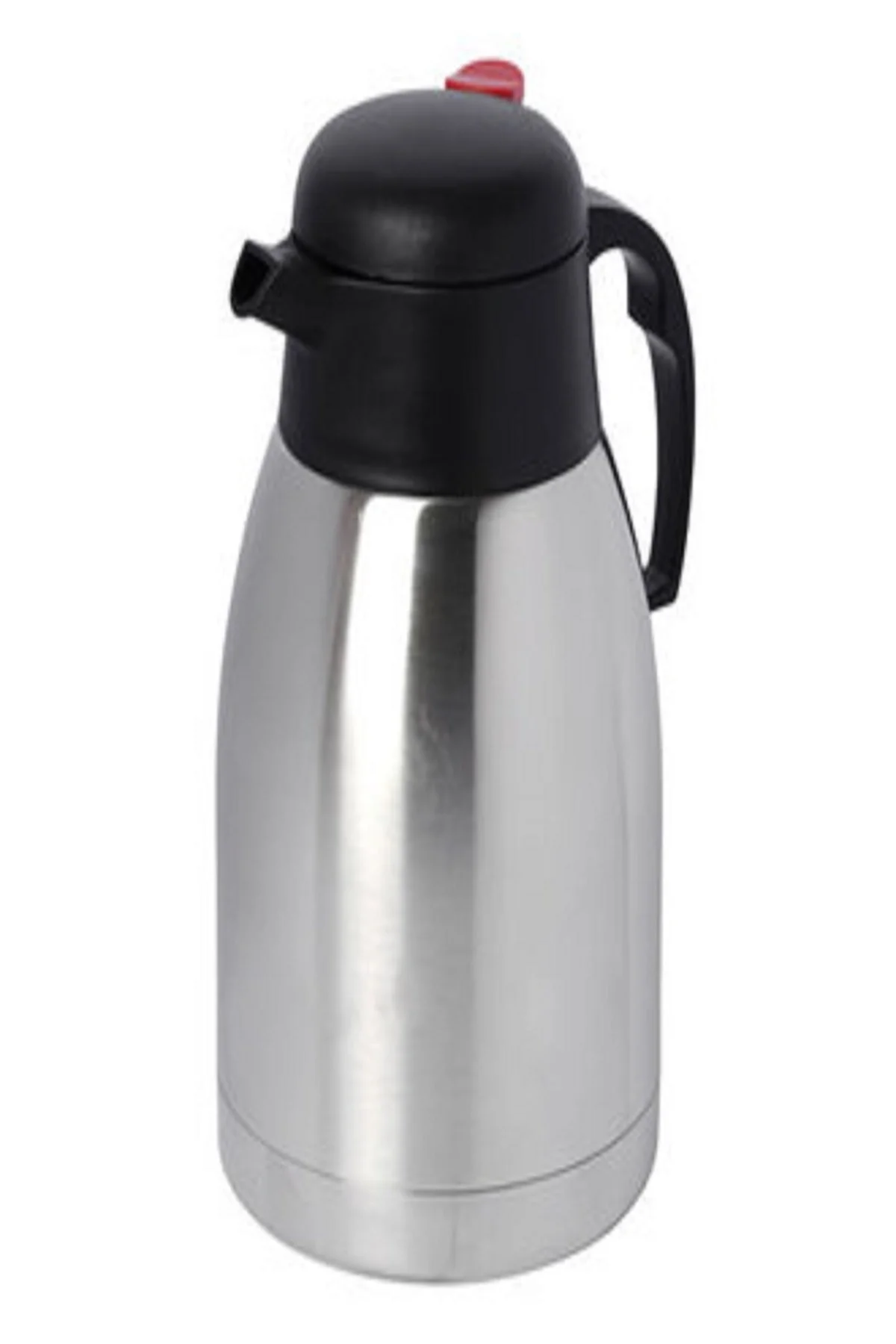 Çelik termos 2 litre gri renk 6 saat yalıtım süresi ile kamp ve mutfak kullanımı için