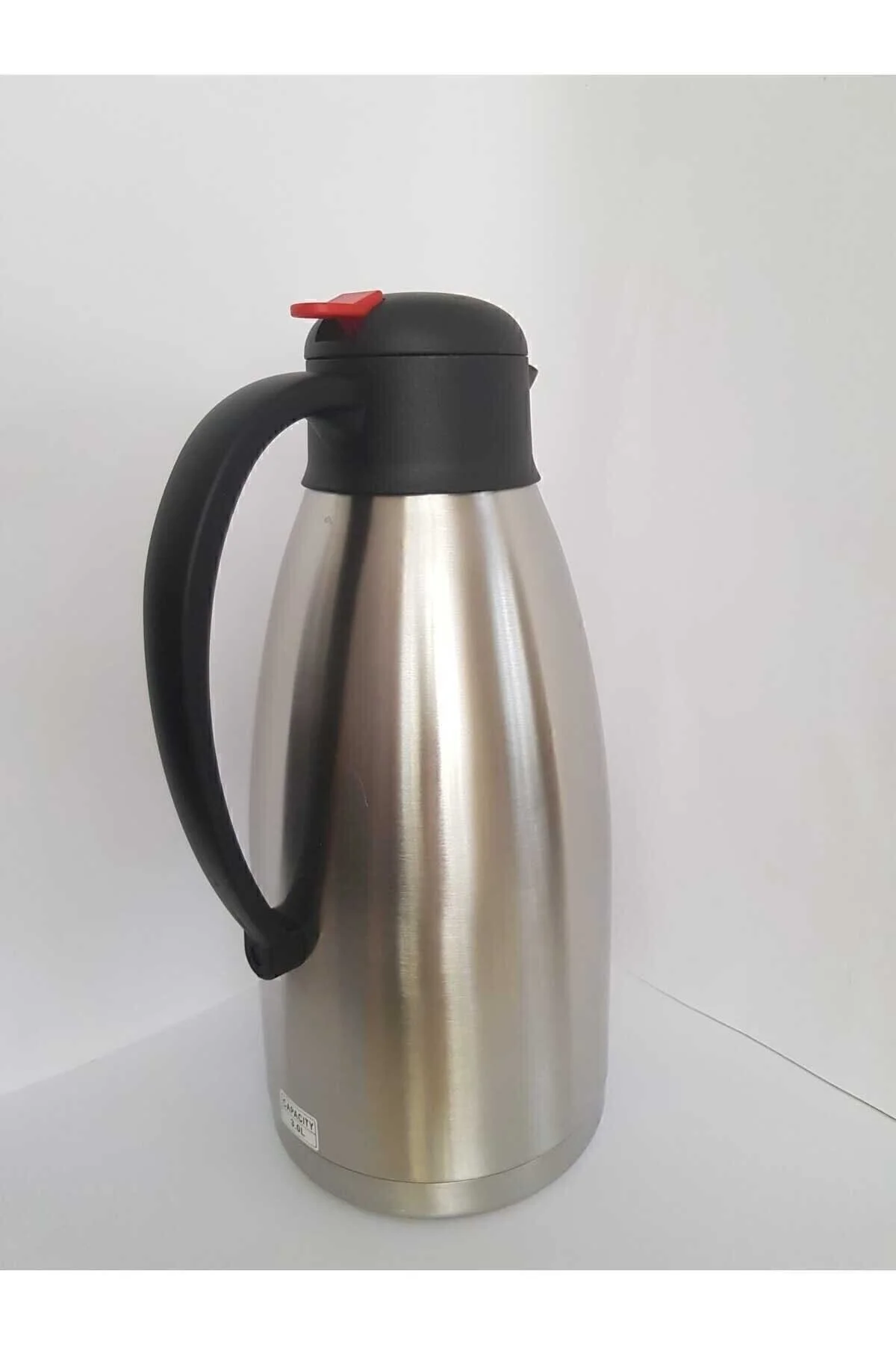 Çelik termos 3 litre metalik renk 12 saat yalıtım kutulu gıda temasına uygun - Spor &amp; Outdoor