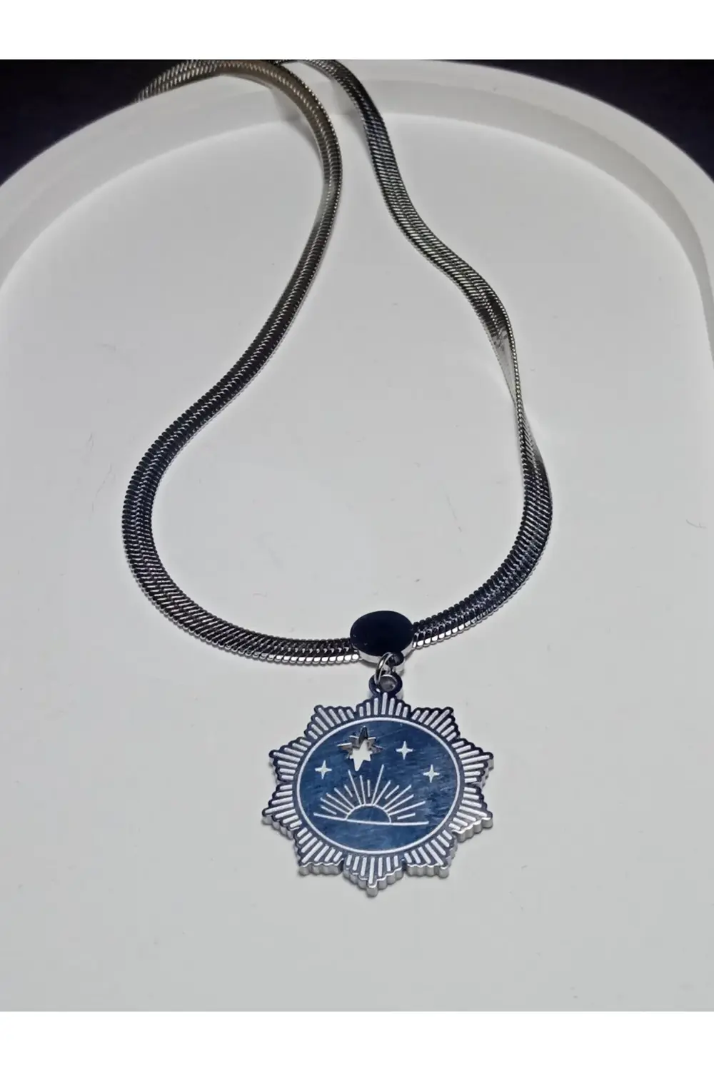 Çelik Yıldız Gold Kolye