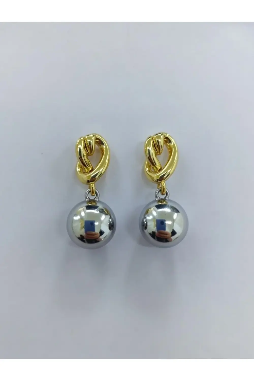 Çelik Zirkon taşlı Küpe