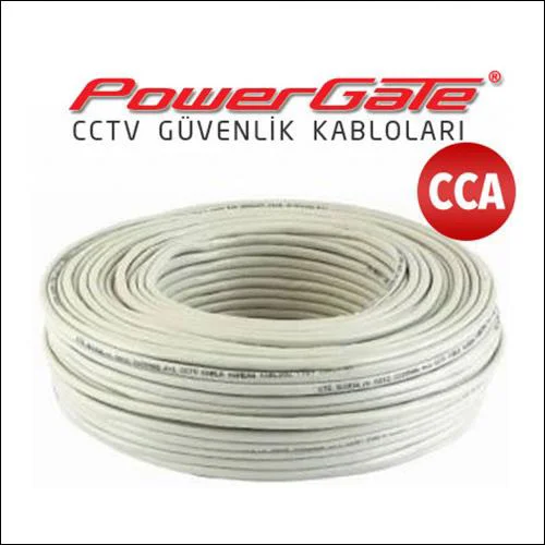 CELL 100mt, 2+1 (2x0,22+0,25) CCA, CCTV Güvenlik Kablosu