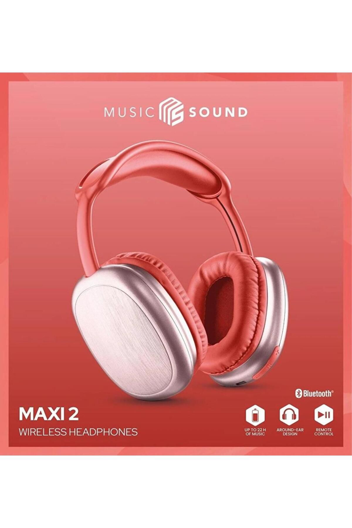 Cellular Line Cellularline Music Sound 2 Maxi Kirmizi Kulak Üstü Bluetooth Kula