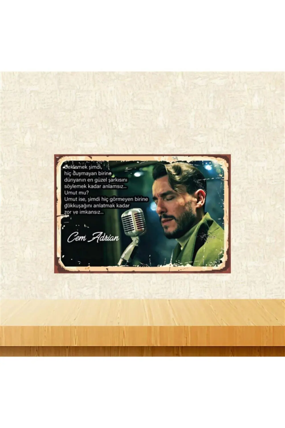 Cem Adrian Zor Ve Imkansız 20-30 Cm Retro Ahşap Poster Tkfx4387 Cem Adrian Zor Ve Imkansız 20-30 Cm Retro Ahşap Poster Tkfx4387